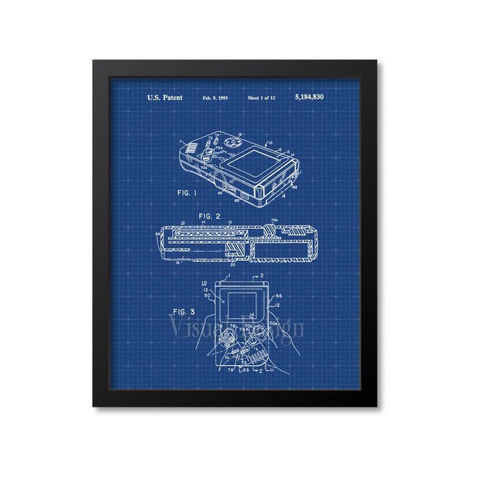 Nintendo Game Boy Patent Print