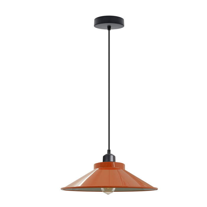 Vintage Industrial Metal Cone Pendant Light E27 Adjustable 32cm~5410