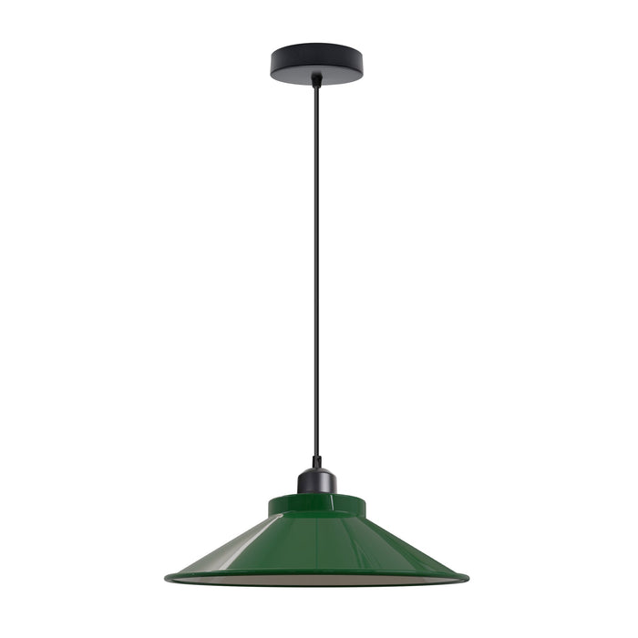 Vintage Industrial Metal Cone Pendant Light E27 Adjustable 32cm~5410