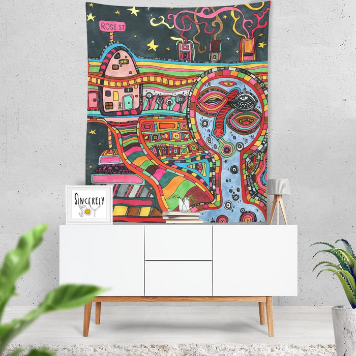 Wall Art Tapestry 'Rose St' — C. Cambrea, Sincerely Joy