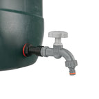 Water Butt Extension Kit 3/4in with Grey Dial Tap and Drill Bit Garden Hose Pipe