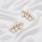 Gold Decorative Shoe Clips for Wedding Heels or Flats - Pearl & Crystal