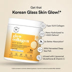 WELLBEING NUTRITION Glow Korean Marine Collagen Peptides-Valencia Orange flavor-250g