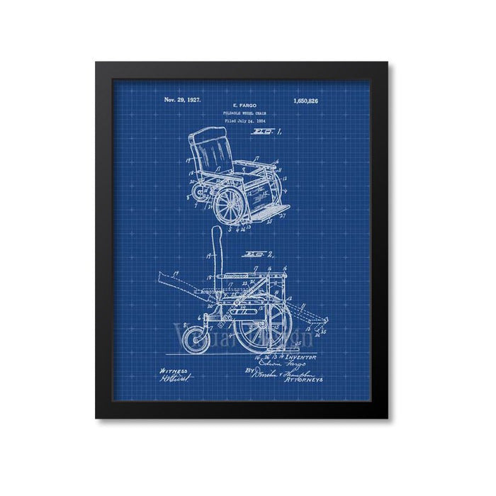 Wheelchair Patent Print
