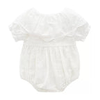baby girl white romper