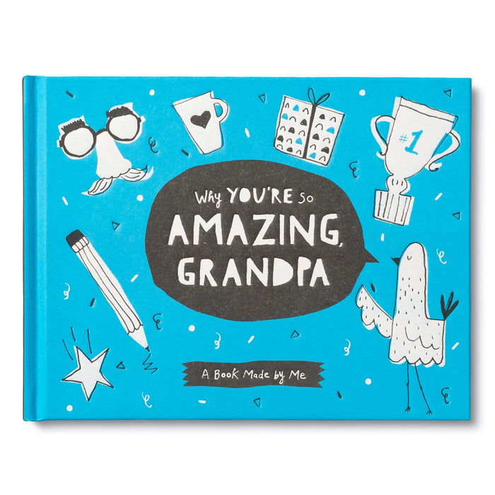 Celebrate Grandpa with this special keepsake fill-in book! Create stories, draw pictures, and give kids the opportunity to express their personality and imagination. It's the perfect way to create a treasured keepsake!