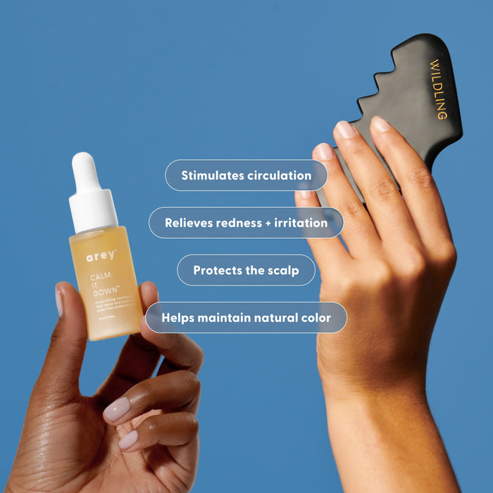 protects the scalp and repairs damage caused by oxidative stress
stimulates circulation and lifts energy levels
relieves redness and irritation
helps maintain natural color