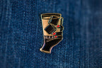 Woman with Whiskey Pin