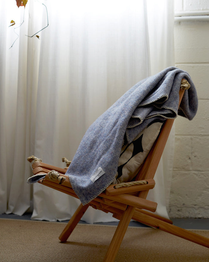 Wool Throw Blanket - "Dusk"