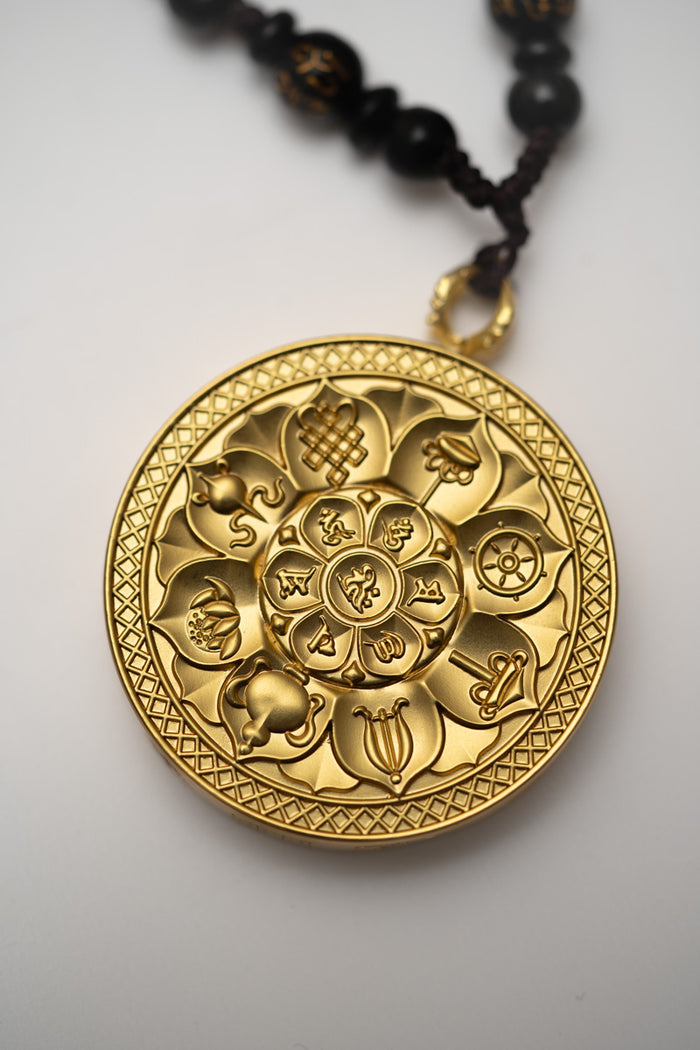 Zambala Ghau Thangka Locket - Wealth Deity
